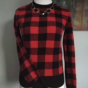 Ralph Lauren Buffalo Check Plaid Sweater RARE!